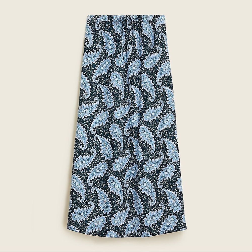 J. Crew Collection Pull-On Skirt Size XS Ratti® Pacific Paisley Floral Summer